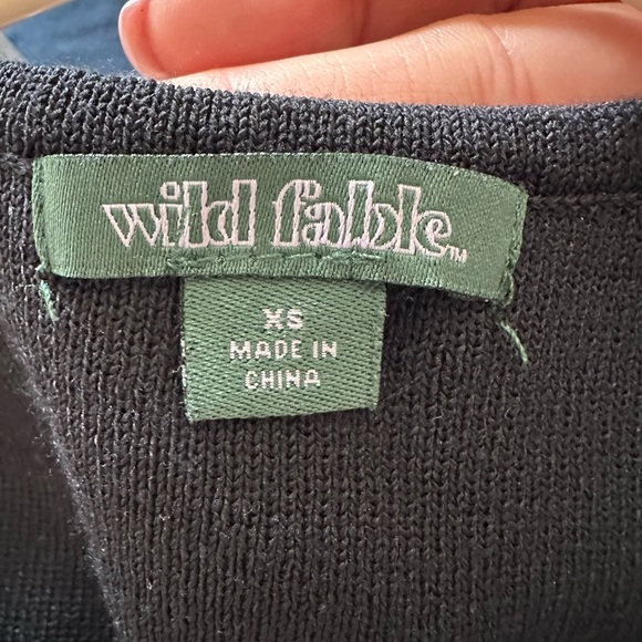 Wild Fable Black back Knit Top - Picture 3 of 3